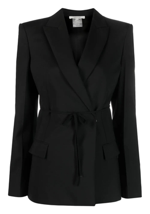 Nensi Dojaka belted wool-blend blazer - Black