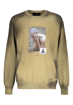 ISO.POETISM photograph-print sweatshirt - Green