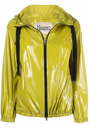 Herno zip-fastening hooded jacket - Green