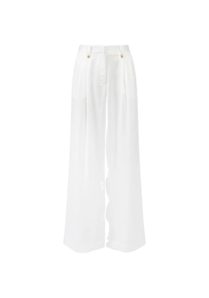 MARTIN MARTIN Jean Claude concealed-fastening pleated trousers - White