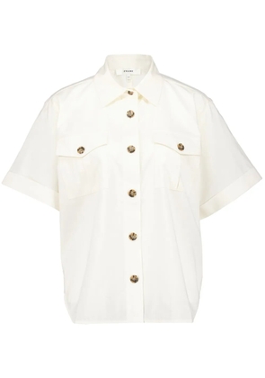 FRAME patch-pocket cotton shirt - Neutrals