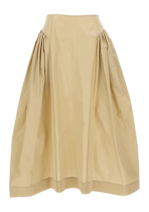 Simone Rocha pleated midi skirt - Neutrals