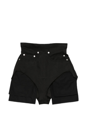Rick Owens Dirt Cutoffs buttoned-pockets shorts - Black