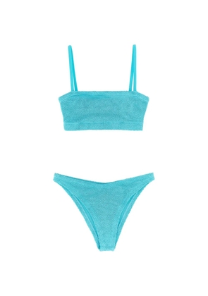 Hunza G Gigi crinkle bikini set - Blue