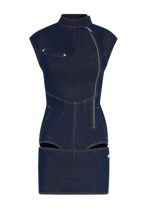 Jean Paul Gaultier La Robe zipped denim mini dress - Blue