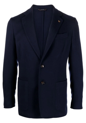 Colombo single-breasted wool blazer - Blue