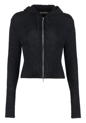 OUR LEGACY knitted hoodie - Black