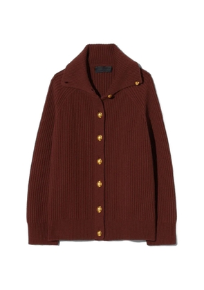 Nili Lotan Deryl ribbed cardigan - Red