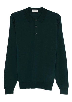 John Smedley long-sleeve polo shirt - Green