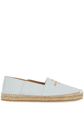 Ferragamo logo-embroidered espadrilles - White