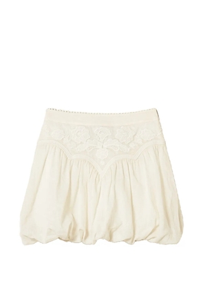 TWINSET lace-detail mini skirt - Neutrals
