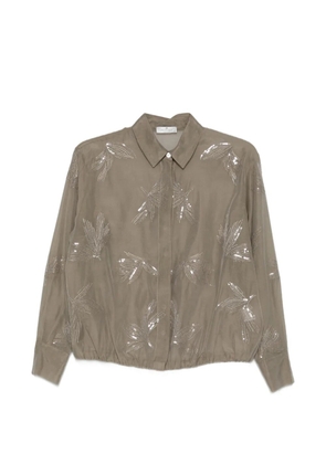 PANICALE sequin-detail blouse - Neutrals