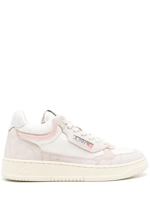 Autry Open Mid leather sneakers - White