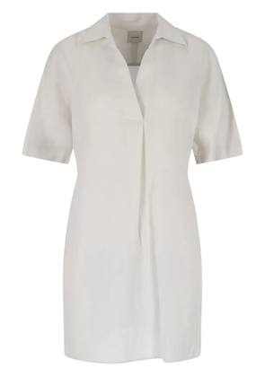 Calvin Klein logo-plaque mini dress - Neutrals