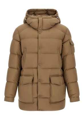 Moncler hooded padded coat - Brown