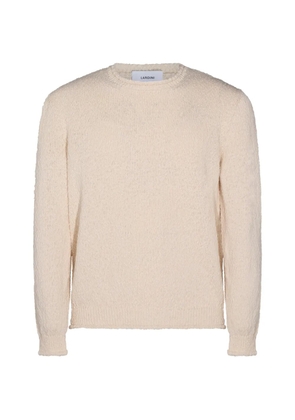 Lardini textured crew neck sweater - Neutrals