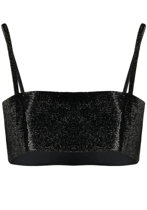 Nuè Charlotte crystal-embellished top - Black