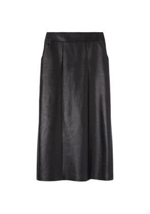 Ermanno Scervino leather midi skirt - Black