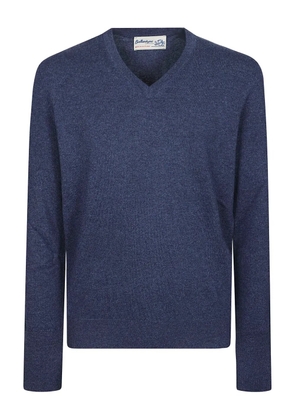 Ballantyne V-neck cashmere sweater - Blue