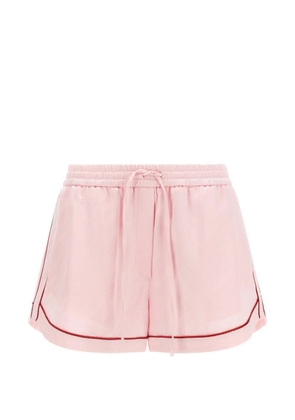 Off-White drawstring pyjama shorts - Pink