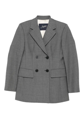 Seafarer double-breasted wool blazer - Grey