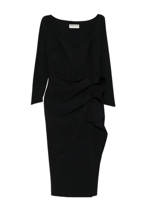 CHIARA BONI La Petite Robe ruffle-detail midi dress - Black