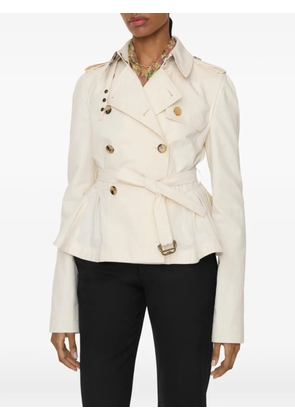Burberry Isabella buckle belt jacket - Neutrals