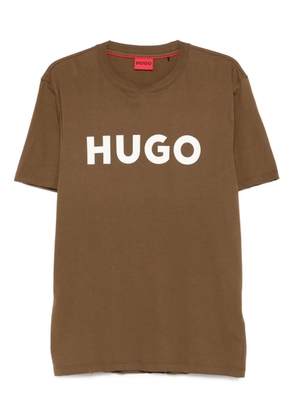 HUGO logo-print T-shirt - Brown