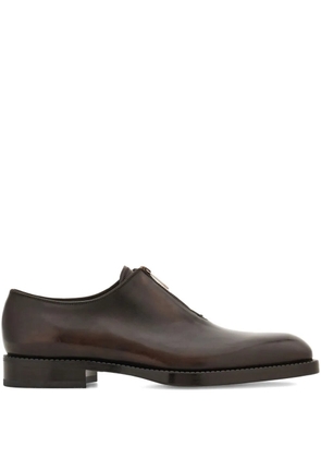 Ferragamo zip-closure derby shoes - Brown