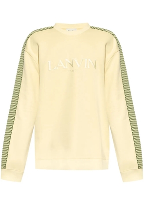 Lanvin logo-embroidered sweatshirt - Yellow
