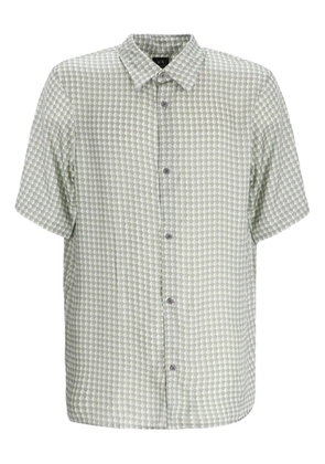 Armani Exchange geometric-print short-sleeved shirt - Green
