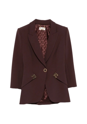 Elisabetta Franchi crepe blazer - Brown