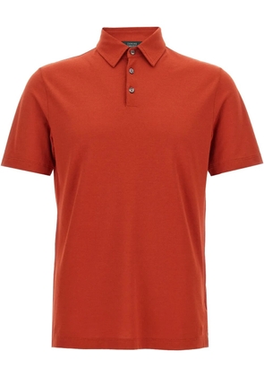 Zanone cotton polo shirt - Brown