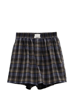 ERL checked boxers - Brown