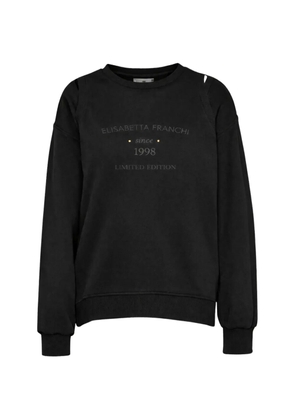 Elisabetta Franchi crew-neck sweatshirt - Black