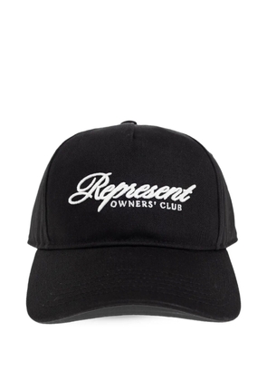 Represent script-logo baseball cap - Black