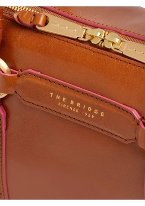 The Bridge Laura Wow braided-handle leather mini bag - Brown