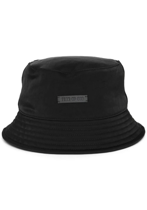 Fear Of God logo-plaque tonal-design bucket hat - Black