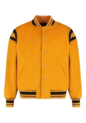 RHUDE striped-trim bomber jacket - Orange