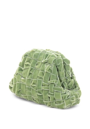 Maria La Rosa woven clutch bag - Green