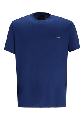 Emporio Armani logo-detail crew-neck T-shirt - Blue