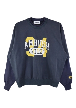 AMBUSH logo-print sweatshirt - Blue