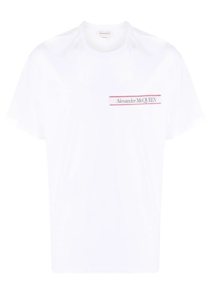 Alexander McQueen logo patch short-sleeve T-shirt - White