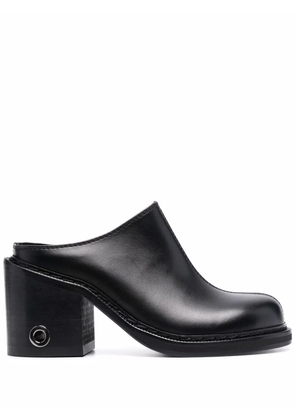 Sunnei 95mm leather mules - Black