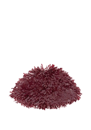 Alanui fringed sequined hat - Red