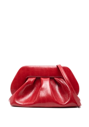 Themoirè gathered clutch bag