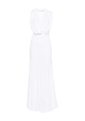 Christopher Esber draped cut-out maxi dress - White