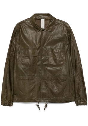 Giorgio Brato leather jacket - Green