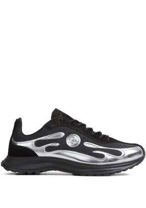 Casablanca flame-appliqué sneakers - Black
