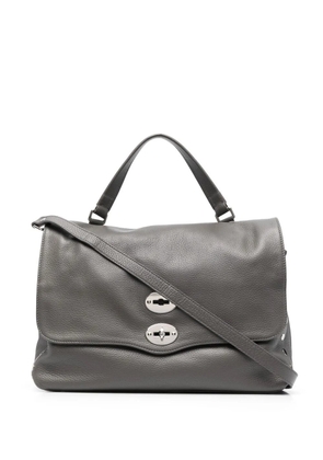 Zanellato stud-embellished leather tote bag - Grey